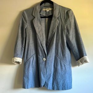 Light weight chambray blazer